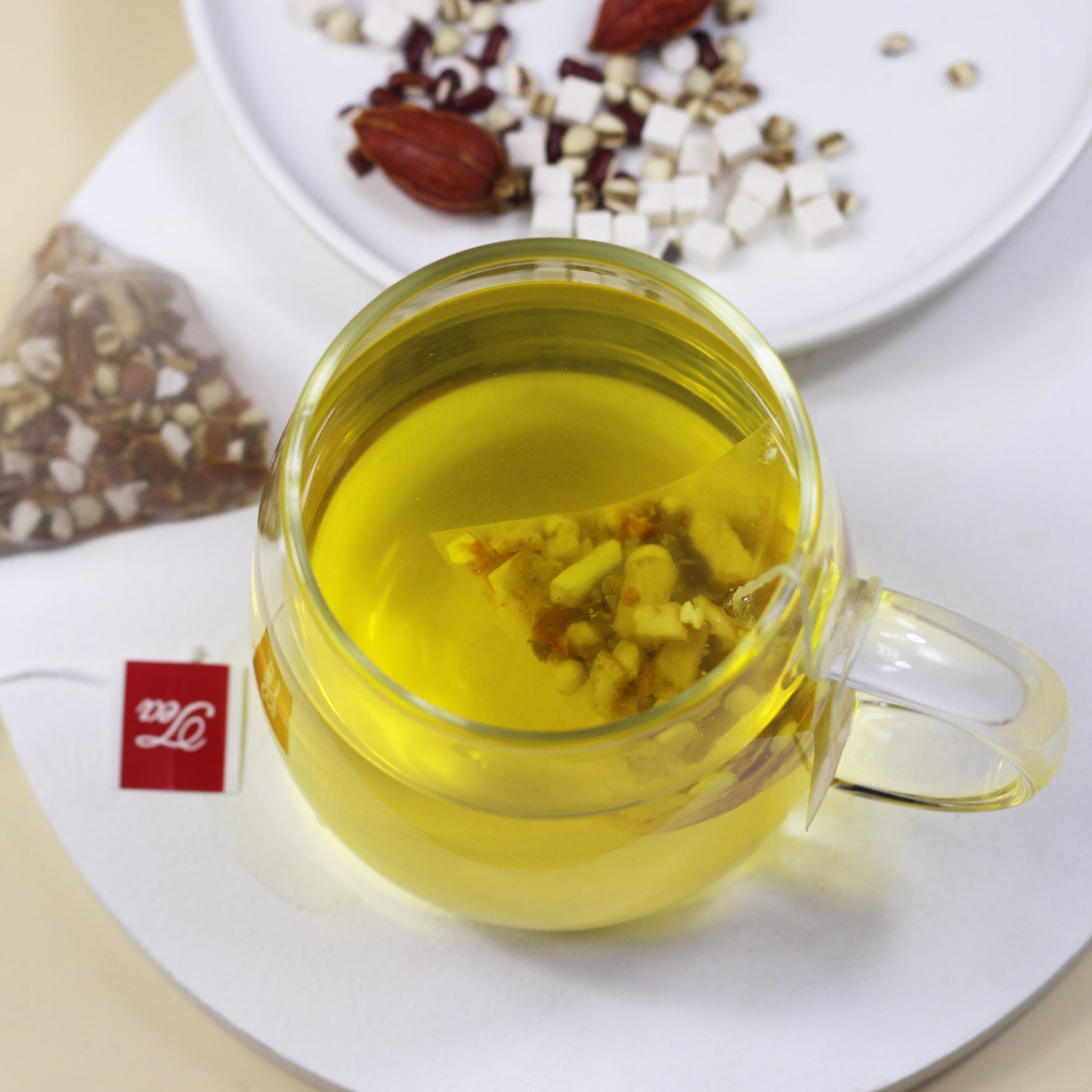 【湿气重喝】芡实薏仁茯苓茶 本草配方红豆薏米袋泡茶三角茶包