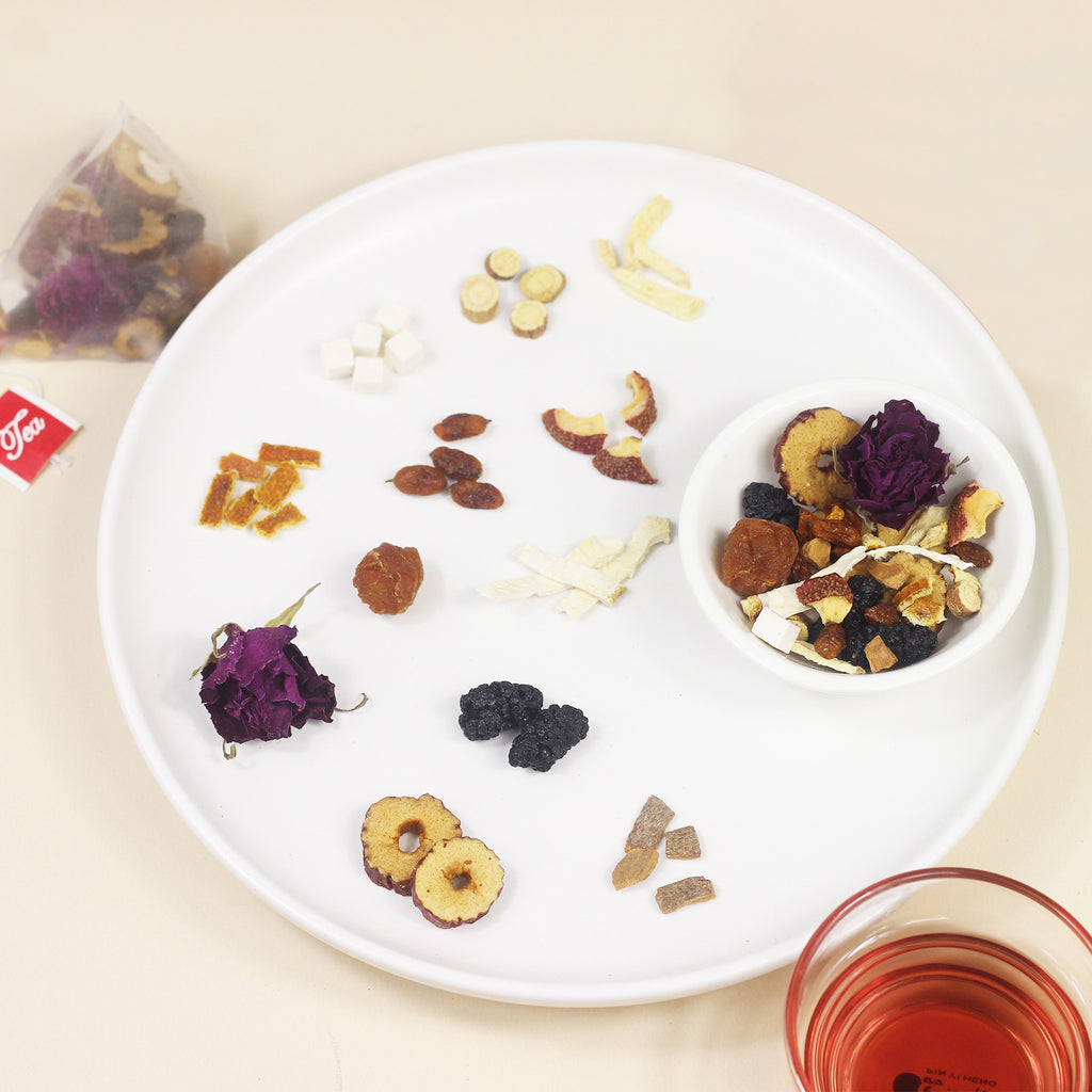 【血瘀体质喝】玫瑰山楂桂圆茶 体质茶药食同源袋泡茶茶包