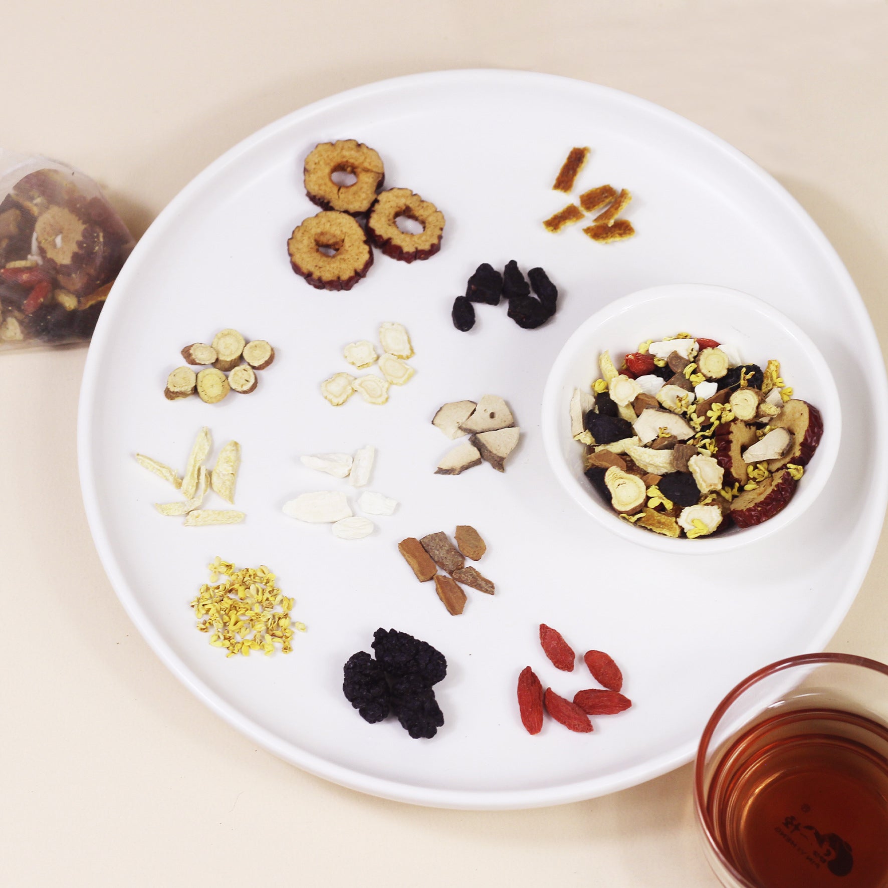 【阳虚体质喝】人参干姜肉桂茶 体质茶三角茶包配方研发袋泡茶